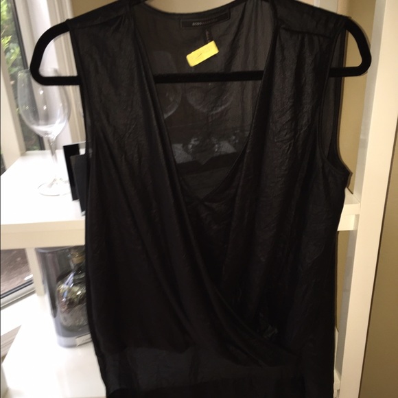 BCBG black Antonella top in M - Picture 2 of 2